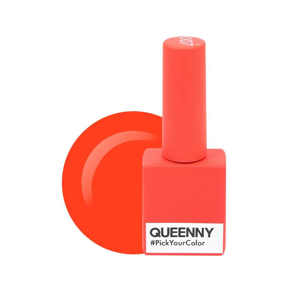  Vivid Orange 007 - QUEENNY USA (vegan, cruelty free, non toxic, 11 free gel nail polish)