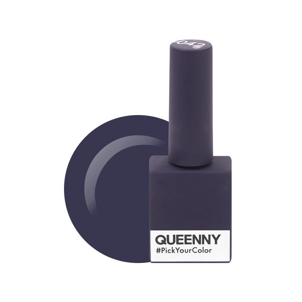  Dark Purple 042 - QUEENNY USA (vegan, cruelty free, non toxic, 11 free gel nail polish)