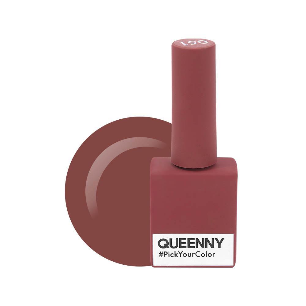  Sienna Brown 051 - QUEENNY USA (vegan, cruelty free, non toxic, 11 free gel nail polish)