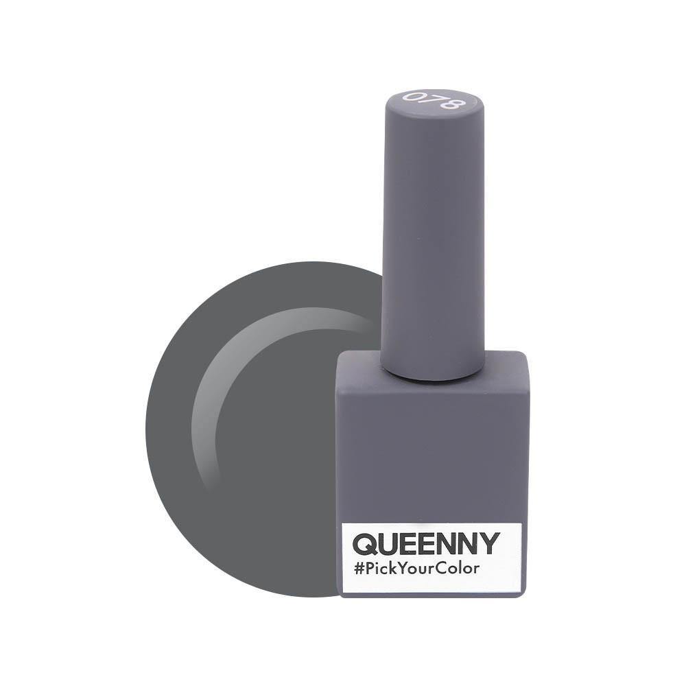  Deep Slate Gray 078 - QUEENNY USA (vegan, cruelty free, non toxic, 11 free gel nail polish)